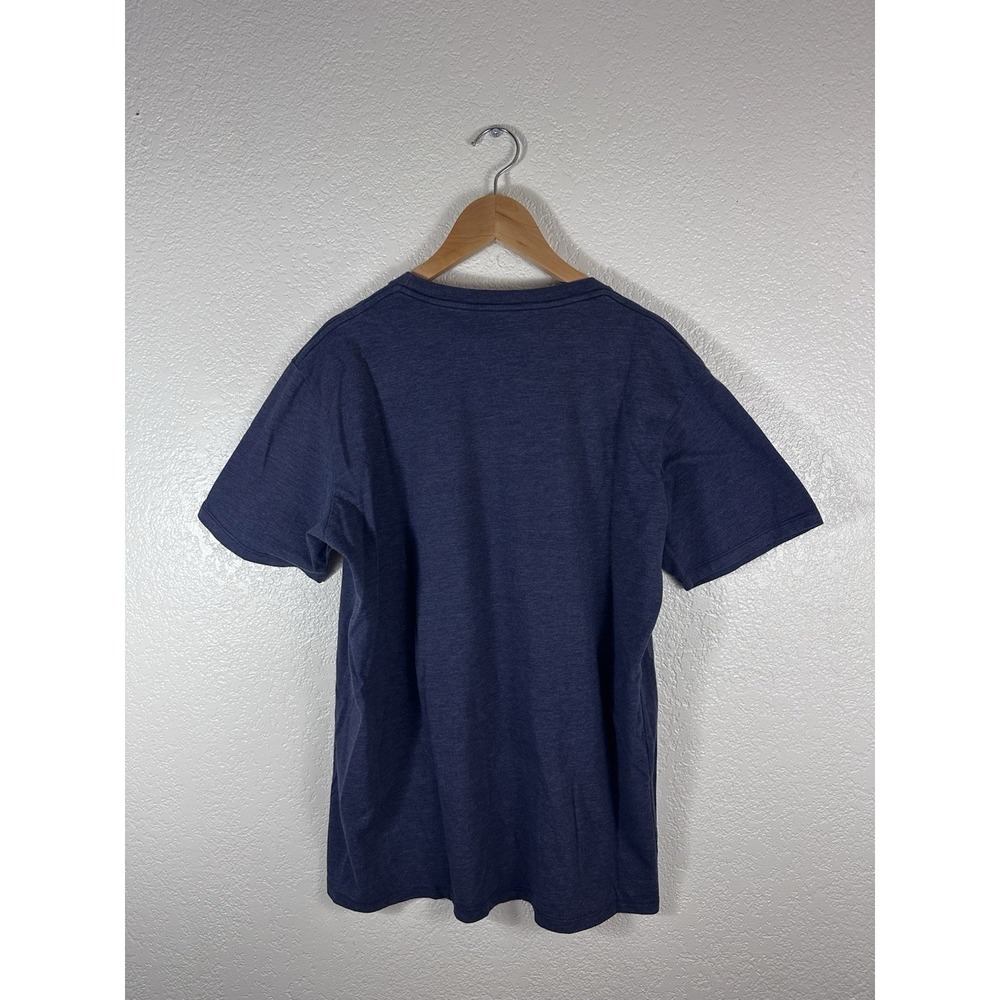 Headline Shirts French Bulldog Smoking Pipe Graphic T-Shirt Blue Mens Size Large - Picture 2 of 6